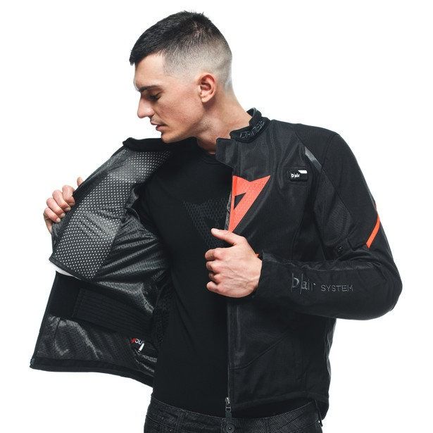 Dainese Smart Jacket LS Sport Black/Fluo-Red : Delivery in 5 days